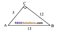 RBSE Solutions for Class 9 Maths Chapter 14 Trigonometric Ratios of Acute Angles Miscellaneous Exercise - 1