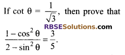 RBSE Solutions for Class 9 Maths Chapter 14 Trigonometric Ratios of Acute Angles Miscellaneous Exercise - 26