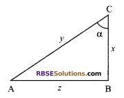 RBSE Solutions for Class 9 Maths Chapter 14 Trigonometric Ratios of Acute Angles Miscellaneous Exercise - 3