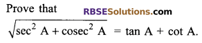 RBSE Solutions for Class 9 Maths Chapter 14 Trigonometric Ratios of Acute Angles Miscellaneous Exercise - 30