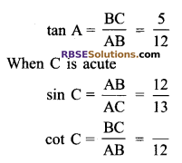 RBSE Solutions for Class 9 Maths Chapter 14 Trigonometric Ratios of Acute Angles Miscellaneous Exercise - 8