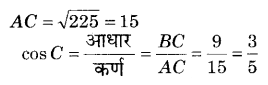 RBSE Solutions for Class 9 Maths Chapter 14 न्यून कोणों के त्रिकोणमितीय अनुपात Miscellaneous Exercise Q10.1