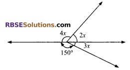 RBSE Solutions for Class 9 Maths Chapter 5 Plane Geometry and Line and Angle Additional Questions 8
