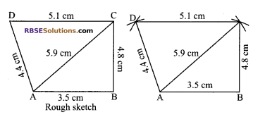RBSE Solutions for Class 9 Maths Chapter 9 Quadrilaterals Ex 9.3 1