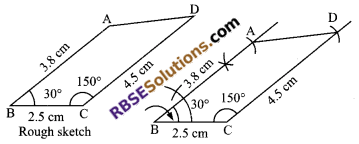 RBSE Solutions for Class 9 Maths Chapter 9 Quadrilaterals Ex 9.3 7