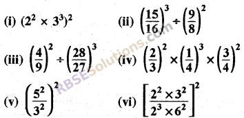 Rajasthan Board RBSE Class 8 Maths Chapter 3 Powers and Exponents Ex 3.1 20