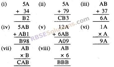 Rajasthan Board RBSE Class 8 Maths Chapter 4 Mental Exercises Exercise 4.2 1